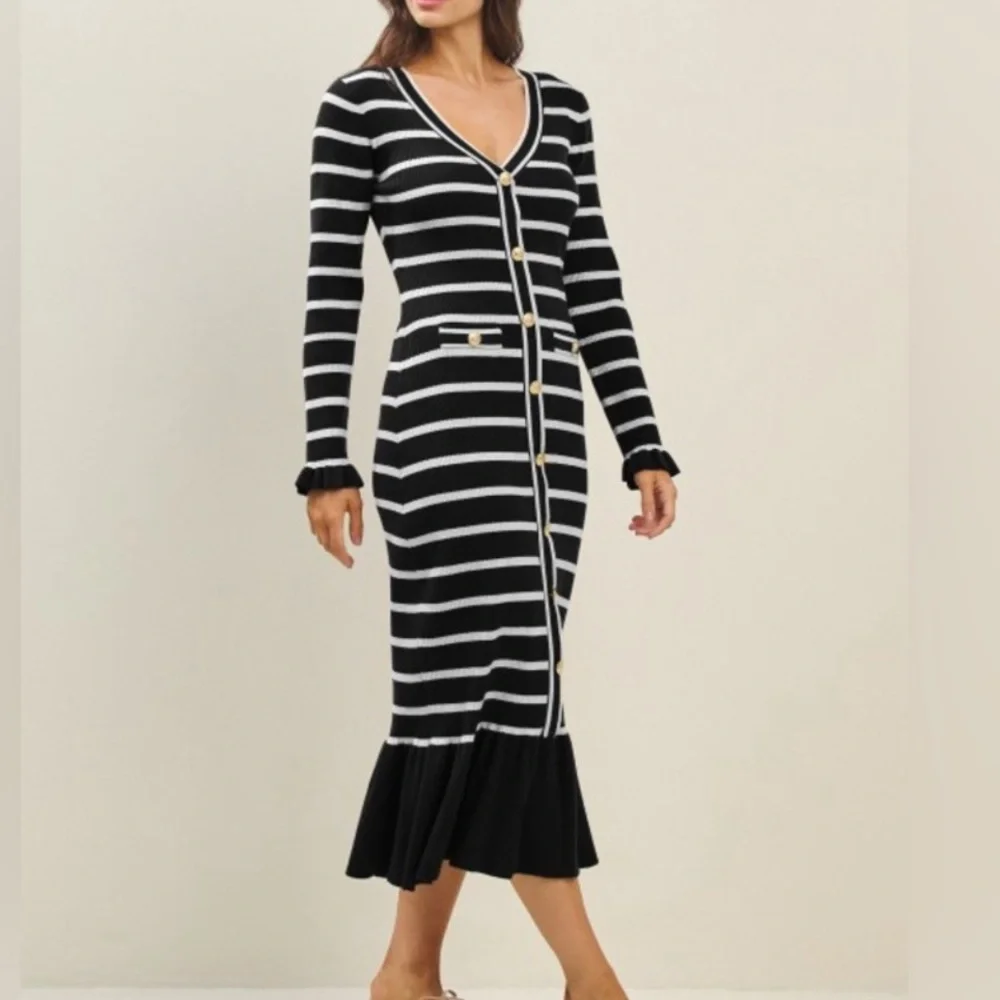 Cara Cara Marina Midi Dress Medium - Picture 3 of 4
